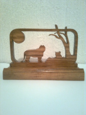 Porta pluma Leones