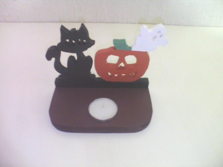 Decorativo Halloween con vela